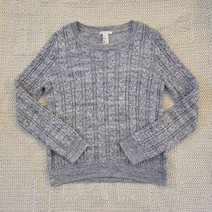 H&M Light Gray Cable Knit Sweater